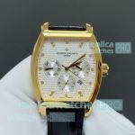 Swiss Copy Vacheron Constantin Malta Yellow Gold Case Men's 9100 Automatic Watch 